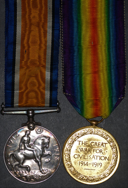 WW1. Pair. Howe. A.S.C./ London Regiment