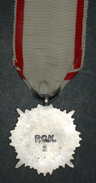 Poland. Red cross medal in silver.