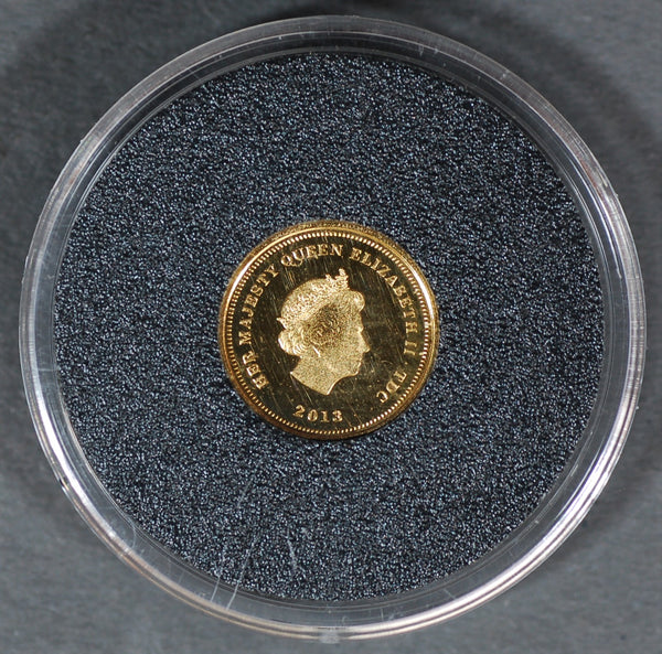 Tristan da Cunha. Elizabeth II. gold crown. 2013