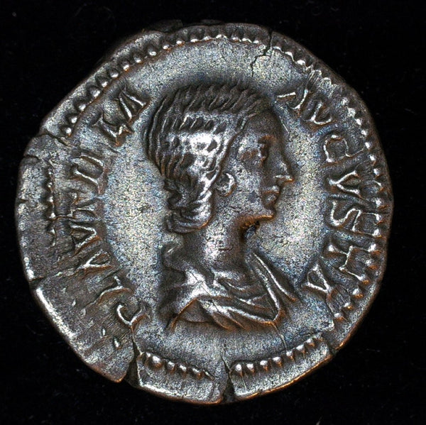 Plautilla. Wife of Caracalla.  AR Denarius. 203 AD.