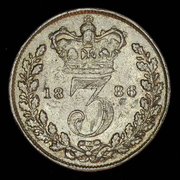 Victoria. Threepence. 1886