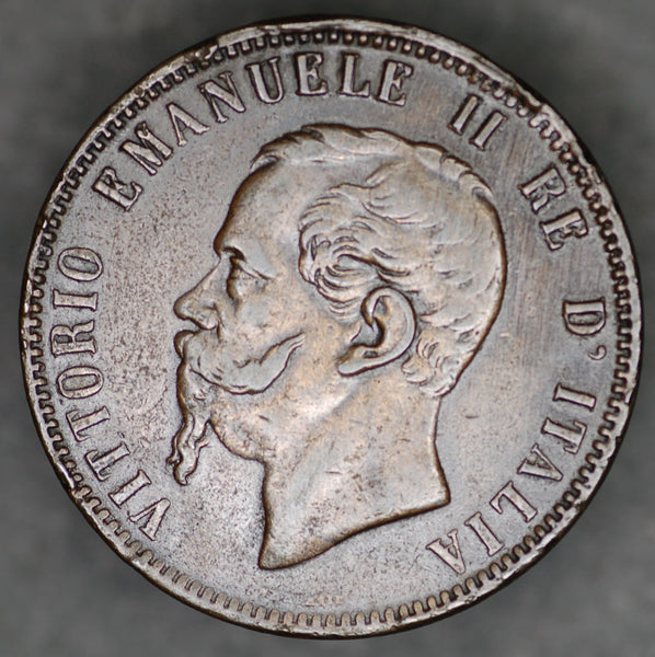 Italy. 10 Centisimi. 1866