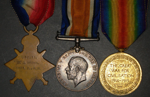 WW1. Trio. Brown. RN