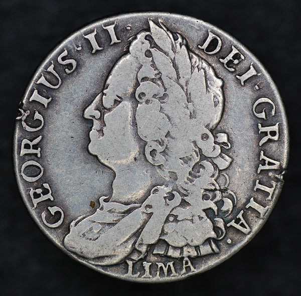 George II. Shilling. 1745 LIMA