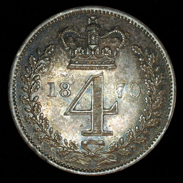 Victoria. Maundy fourpence. 1870