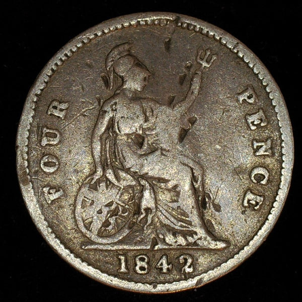 Victoria. Four pence. 1842