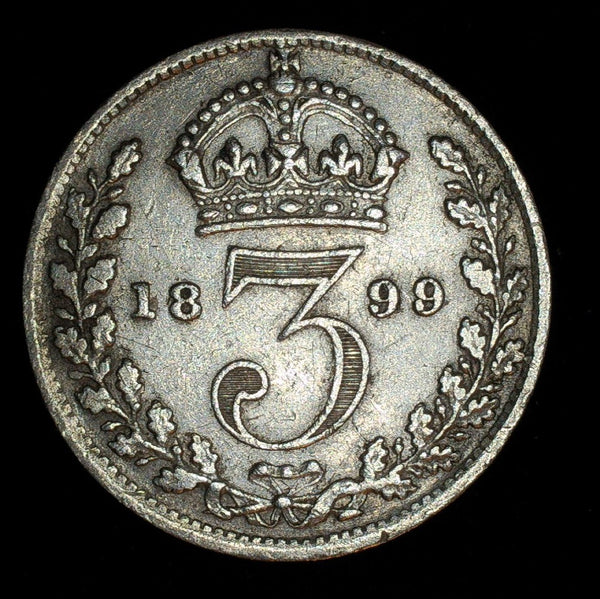 Victoria. Threepence. 1899. A selection