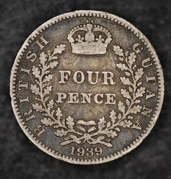 British Guiana. Four pence. 1939