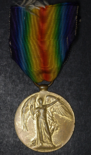 WW1. Victory medal. Warren. 18th London Regt.