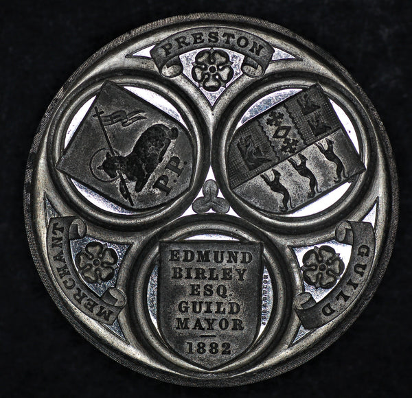 Preston Guild Merchants medallion. 1882