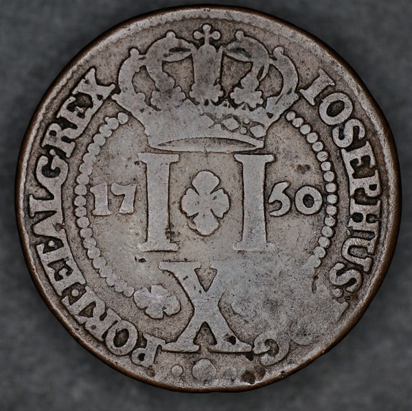 Azores. (Portuguese colonial). 10 reis. 1750