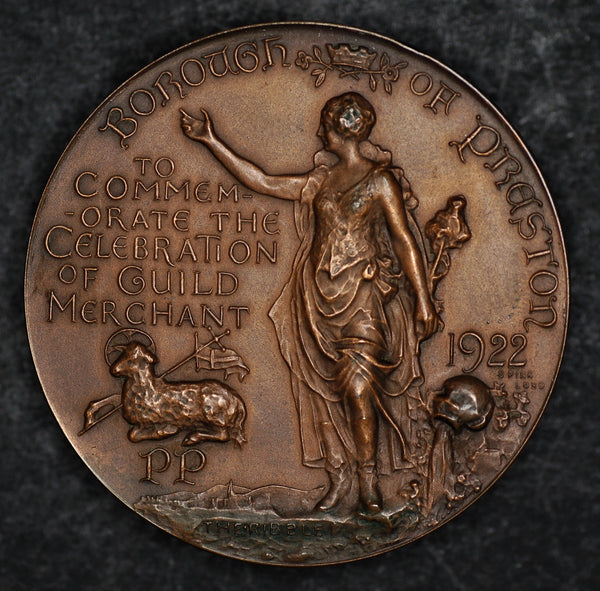 Preston Guild Merchants medallion by Spinks. 1922