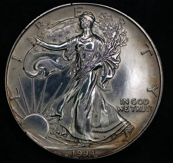 USA. American Eagle, dollar. One ounce fine silver. 1994