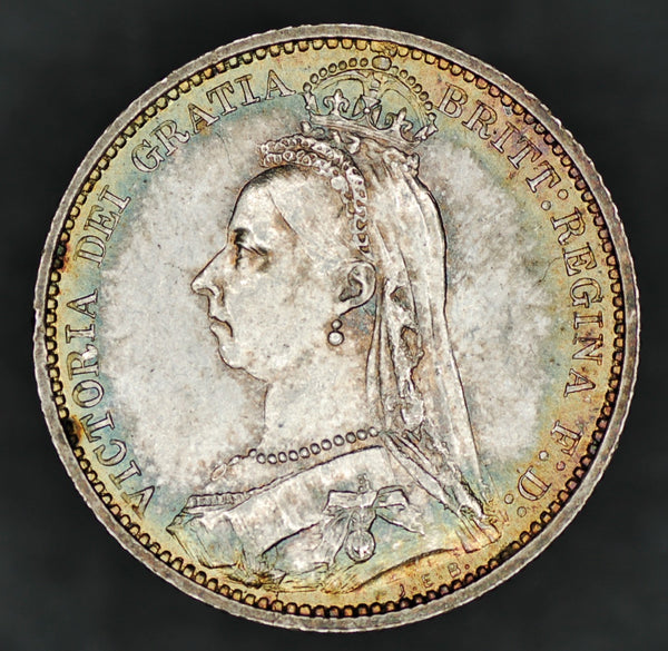 Victoria. Sixpence. 1887. Wreath reverse. A selection.