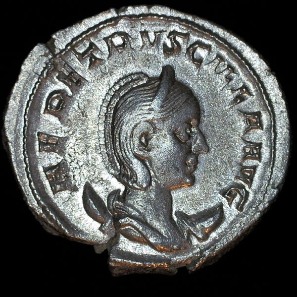Herennia Estruscilla, Wife of Trajan Decius, 249-251AD, AR Antoninianus