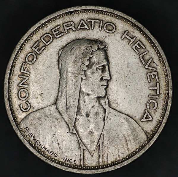 Switzerland. 5 Francs. 1933b