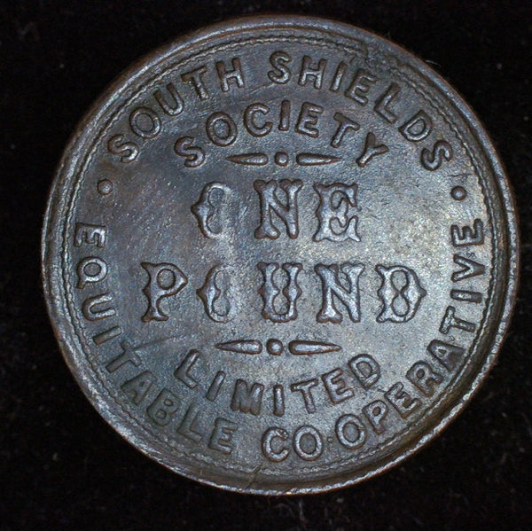 South Shields Cooperative token. One pound.