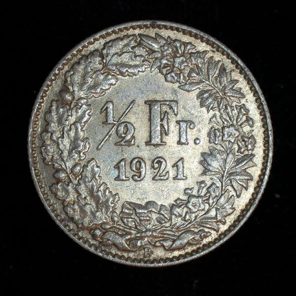 Switzerland. Half franc. 1921.