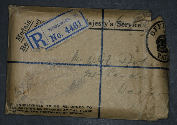 WW1. Pair. Dukes. R.A. With box & research