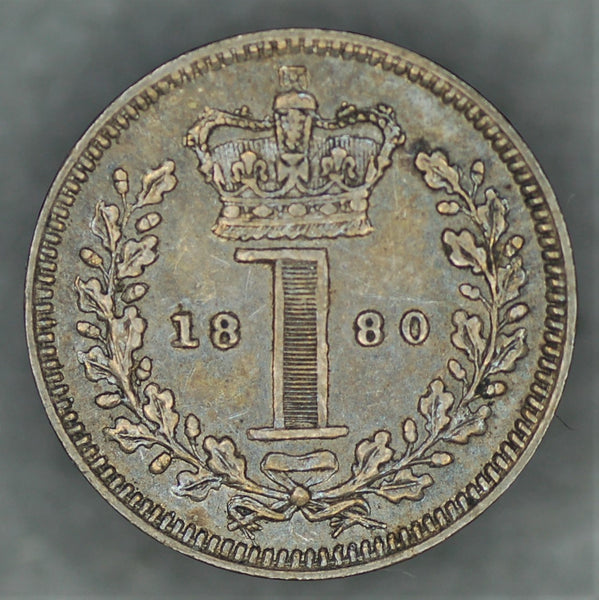 Victoria. Maundy penny. 1880