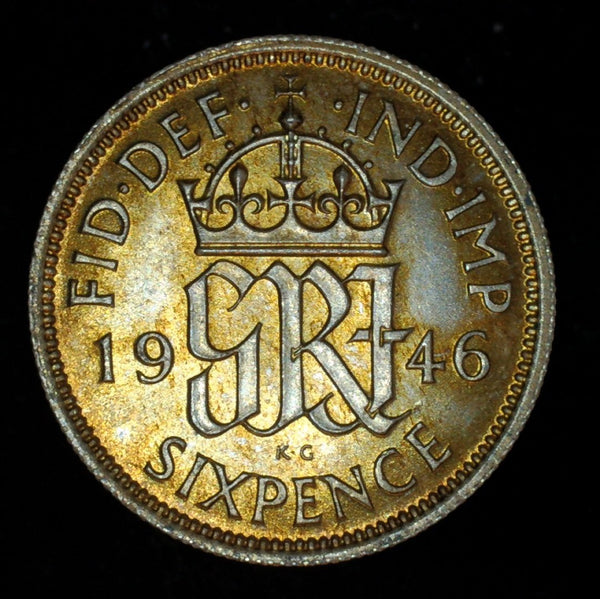 George VI. Sixpence. 1946