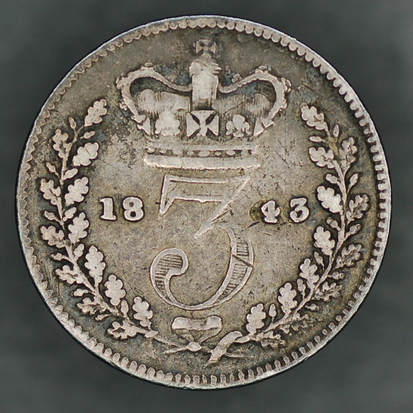 Victoria. Threepence. 1843