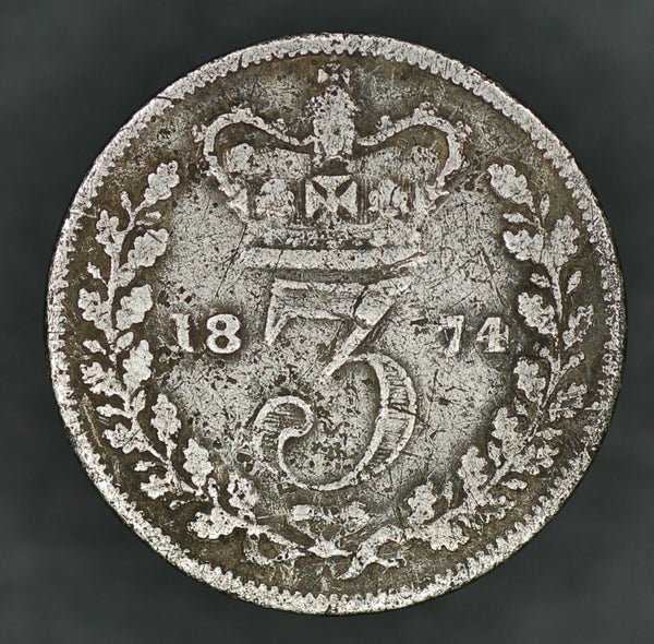 Victoria. Threepence. 1874