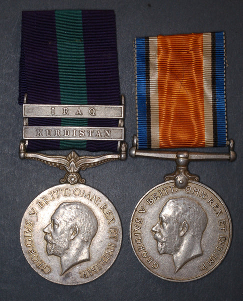 WW1 BWM & GSM pair. Labha. 52 Sikhs FF.