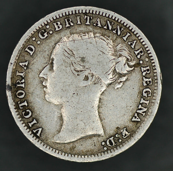 Victoria. Threepence. 1879