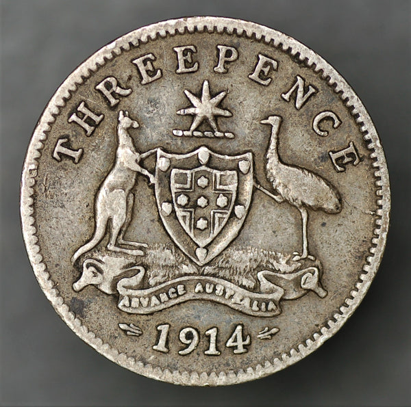 Australia. Threepence. 1914