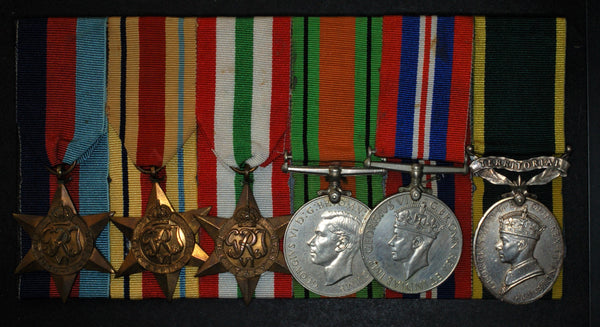 RESERVED ***WW2. Campaign group of 6. Grundy. R.A ***RESERVED