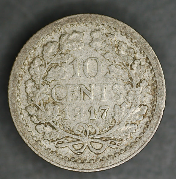 Netherlands. 10 cents. 1917