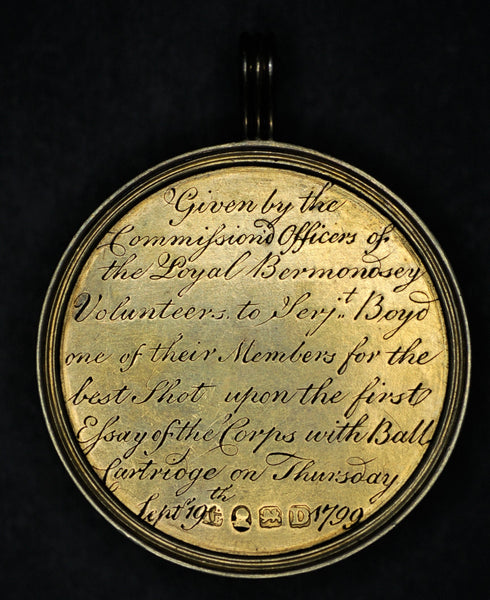 Loyal Bermondsey Volunteers Medal. 1799