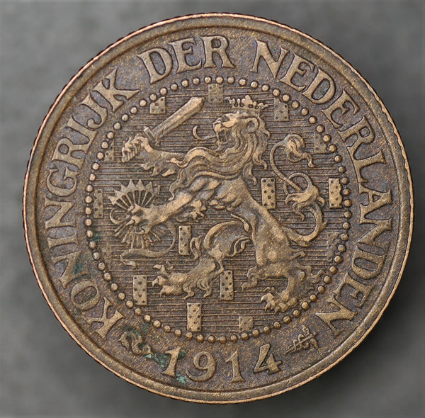 Netherlands. 2 1/2 Cents. 1914