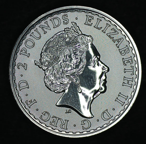 Elizabeth II. Silver 'Britannia'. 1 troy ounce of fine silver. 2021