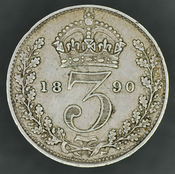 Victoria. Threepence. 1890. A selection.
