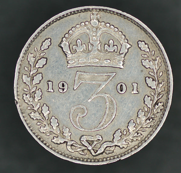 Victoria. Threepence. 1901