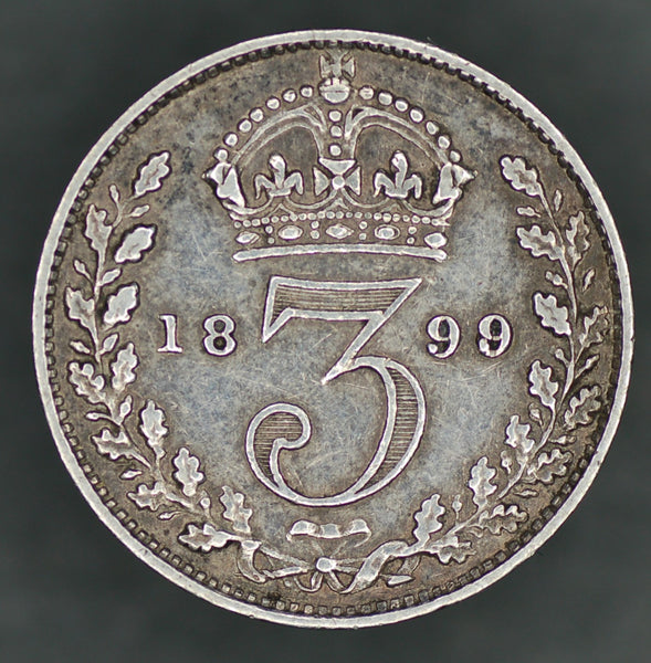 Victoria. Threepence. 1899. A selection