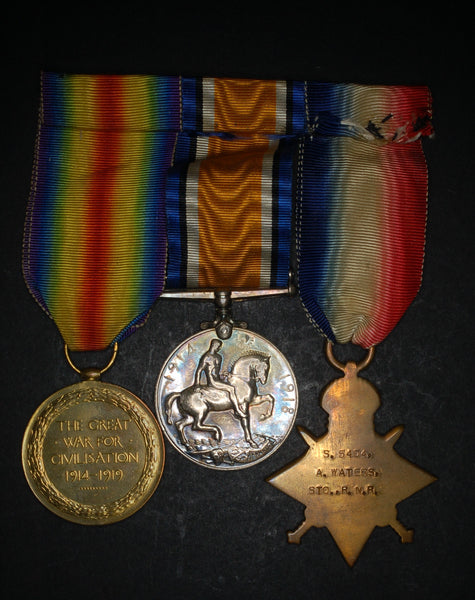 WW1. Trio. Waters. Royal Naval Reserve