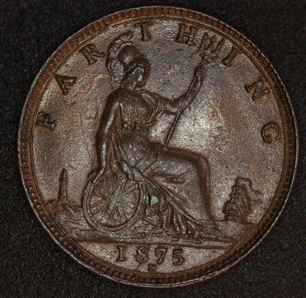 Victoria. Farthing. 1875H. High grade