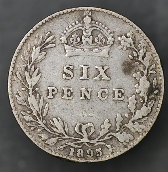 Victoria. Sixpence. 1895