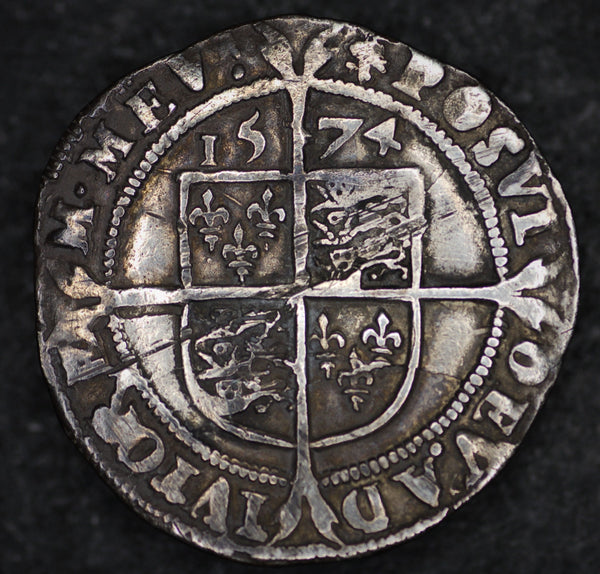 Elizabeth 1. Sixpence. 1574