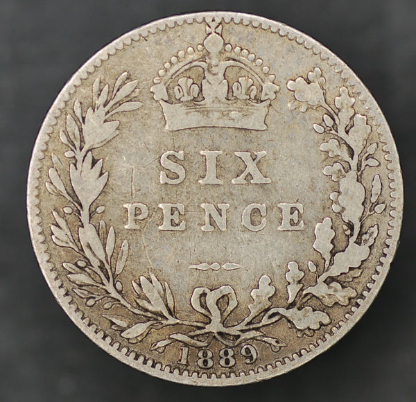 Victoria. Sixpence. 1889