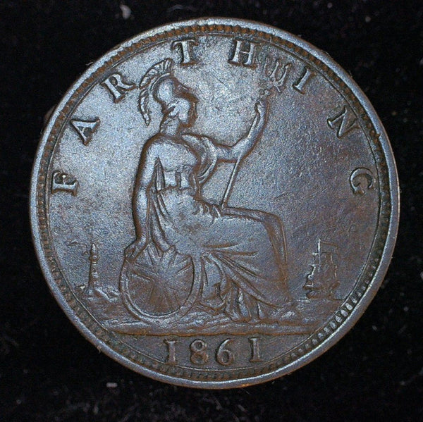 Victoria. Farthing. 1861