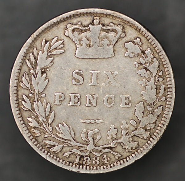 Victoria. Sixpence. 1884