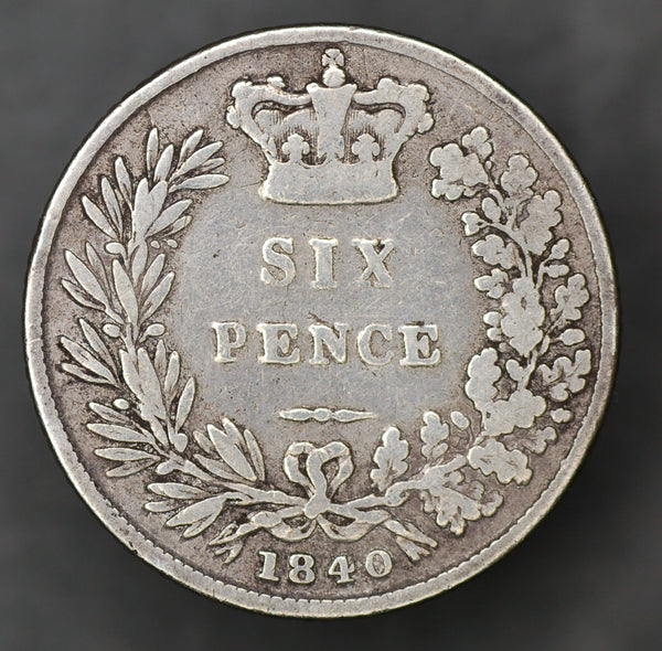 Victoria. Sixpence. 1840