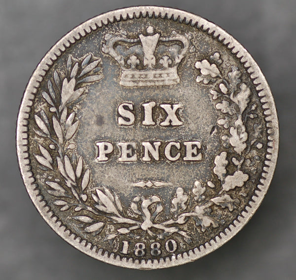 Victoria. Sixpence. 1880