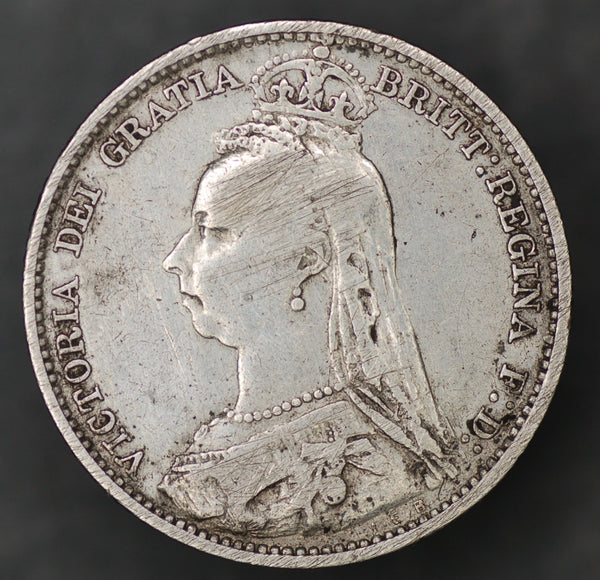 Victoria. Sixpence. 1892