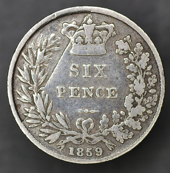 Victoria. Sixpence. 1859