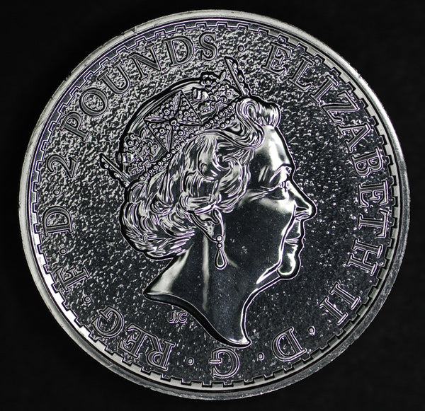 Elizabeth II. Silver 'Britannia'. 1 troy ounce of fine silver. 2017